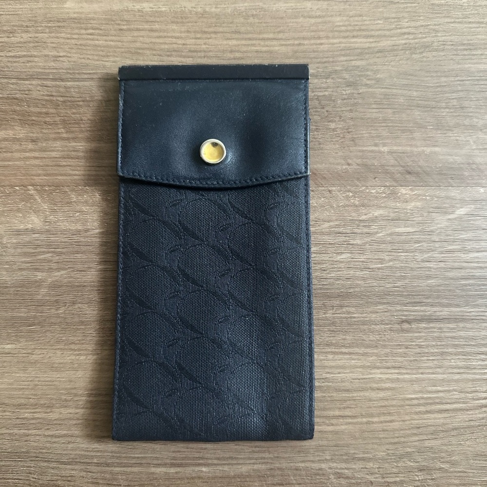 Movado Eyeglass Case with Gold Button
